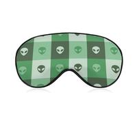 Alien Faces Soft Sleep Mask with Adjustable Strap Eye Masks Cover Blocks Light for Women Men
