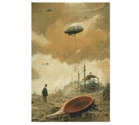 Alien Fallout Jigsaw Puzzles, Wooden Puzzle Gift for Adult Toys for Adults Educational 1000 for Kid Teen Age 12 Toy 78×53cm