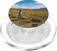 Alien Figure Open Field Remote Encounter Mystery Graphic PopSockets PopGrip for MagSafe