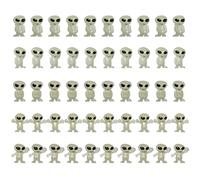 Alien Figurine, 50Pcs Mini Alien Figures, Tiny Glow in the Dark Figurine for Small Halloween Toys for Party Favors