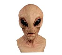 Alien - Full Head Latex Costume | Halloween Cosplay Headgear | Realistic Masque for Adults | Creepy Party Prop for Carnival Events | Alien Themed Accessory for Costume Dance Haunted House