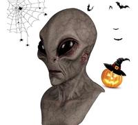Alien Funny Mask,Fancy Masks Fancy Dress for Halloween Costume Party Alien Latex Full Head Masks (E)