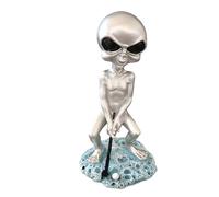 Alien Garden Statue - Garden Alien Decor Statues,Yard Sculpture, Desk Ornaments, Garden Alien Decor Miniature, Fairy Garden Accessories for Patio, Lawn, Garden