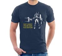 Alien Get Away from Her You Bitch Men's T-Shirt Navy Blue