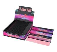 Alien Go Pink Rolling Papers 25 Pack, 110mm Kingsizeslim Premium Paper with Tip, Natural Arabic Gum and Ultra-thin Rolling Papers
