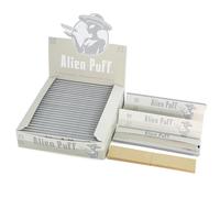 Alien Go Rolling Papers, 25 Pack 110mm Unbleachde Paper with 1 Tips Kingsizeslim, 825 Sheets Premium and Ultra-thin Roll Papers, Natural Arabic Gum