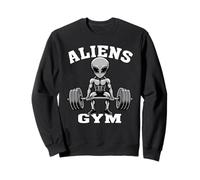 Alien Gym Funny UFO Extraterrestial bodybuilding Fitness Sweatshirt