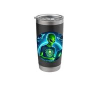 Alien Hacker Ethical hack Secure Systems vulnerabilities Stainless Steel Insulated Tumbler