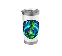 Alien Hacker Ethical hack Secure Systems vulnerabilities Stainless Steel Insulated Tumbler