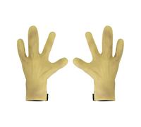 Alien Hands Gloves Realistic Monster Hands Latex Scary Alien Costume Accessories Horror Zombie Handwear for Halloween Cosplay Fancy Dress Role Play Carnival Easter (Yellow, One Size)
