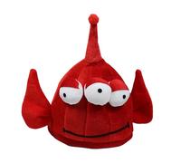 Alien Hat. Handmade Three-Eyed Alien Costume Headwear Party Hat with Skin-Friendly Lining.