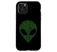 Alien Head Binary Code Science Programming Nerd Case for iPhone 11 Pro