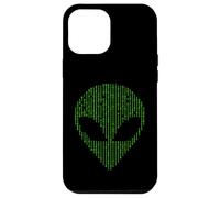 Alien Head Binary Code Science Programming Nerd Case for iPhone 12 Pro Max