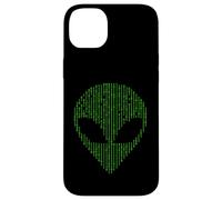 Alien Head Binary Code Science Programming Nerd Case for iPhone 14 Plus