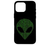 Alien Head Binary Code Science Programming Nerd Case for iPhone 16 Pro Max