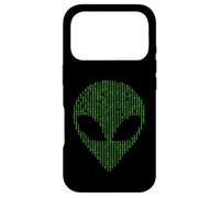 Alien Head Binary Code Science Programming Nerd Case for iPhone 17 Pro