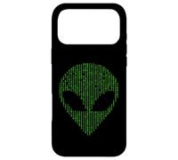 Alien Head Binary Code Science Programming Nerd Case for iPhone 17 Pro Max