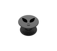 Alien Head Grey UFO Space Weird Funny Kids Design PopSockets Adhesive PopGrip