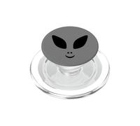 Alien Head Grey UFO Space Weird Funny Kids Design PopSockets PopGrip for MagSafe