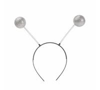 Alien Headband, Carnival Disco Ball Headpiece Alien Antenna Head Bands, Space Costume Accessories Boppers Ball for Halloween Theme Party Cosplay Costume