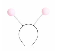 Alien Headband, Weird Headband Alien Antenna Head Bands, Space Costume Accessories Silver Glitter Boppers Ball for Halloween Theme Party Cosplay Costume