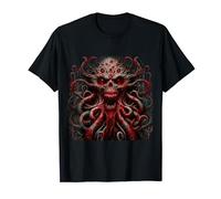 Alien Horror Nightmare Gothic Horror Undead Skull Design T-Shirt