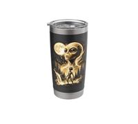 Alien Howling at the Moon Meme Stainless Steel Insulated Tumbler