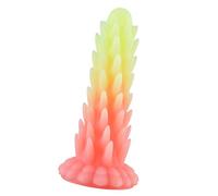 Alien-Inspired Monster Dildo with Anal Beads, Silicone Pleasure Toy for Women, Suction Cup for Hands-Free Action (Pink)