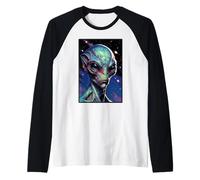 Alien Invader Raglan Baseball Tee