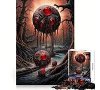 Alien Invasion on Earth Jigsaw Puzzles for Adults 1000 Pieces Brain Power Snug Connection Home Game Perfect Art (38x26cm)