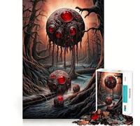 Alien Invasion on Earth Jigsaw Puzzles for Adults 1000 Pieces Unwind Game Firm Edge Playful Challenge Wall Display (50x75cm)