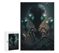 Alien Invasion The Arrival - Wooden Brain Teaser for Adults, 300 PCS, Thoughtful Present; for Shared Table Time