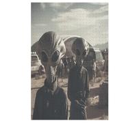 Alien Jigsaw Puzzles, Wooden Puzzle Gift for Adult Toys for Adults Educational 1000 for Kid Teen Age 12 Toy 78×53cm