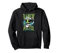 Alien Karate Ramen Master, Sensei Alienígena with Chopsticks Pullover Hoodie