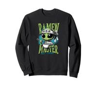 Alien Karate Ramen Master, Sensei Alienígena with Chopsticks Sweatshirt