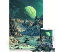 Alien Landscape with A Sea Monster 1000 Piece Jigsaw Puzzle for Adults Mindful Game High Def Print Happy Challenge Thoughtful Gift (50x75cm)