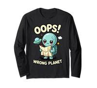 Alien Lost on Earth Oops Wrong Planet Area 51 Long Sleeve T-Shirt