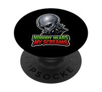 Alien Lover Funny Alien Cute Alien Emo Alien Sad Alien PopSockets Adhesive PopGrip