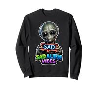 Alien Lover Funny Alien Cute Alien Emo Alien Sad Alien Sweatshirt