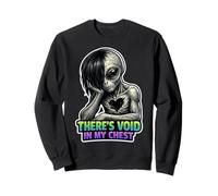 Alien Lover Funny Alien Cute Alien Emo Alien Sad Alien Sweatshirt