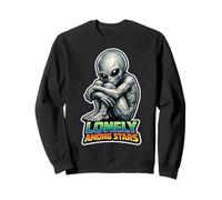 Alien Lover Funny Alien Cute Alien Emo Alien Sad Alien Sweatshirt