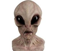 Alien Mask 2025 Alien Face Mask Halloween Masks Horror Realistic Alien for Adults Big Eyes Scary Alien ET for Halloween Carnival Costume Party (C)