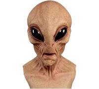 Alien Mask for Adults, Halloween Latex Full Head Mask, Realistic Scary Funny Costume Prop for Halloween Parties, Carnival, Fancy Dress and Cosplay