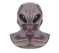 Alien Mask Full Head Realistic Masks for Halloween Decor, Ghostface Extraterrestrials Masks for Halloween Carnival Costume Party, Scary Latex Alien Mask for Party Props for Adults (A5)