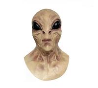 Alien Mask, Halloween Full Head Latex Scary Mask, Realistic Creepy Halloween Masks, Mask Extraterrestrial Fancy Dress, Scary Horror Halloween Masks for Adults Halloween Carnival Costume Party (A)