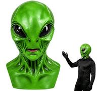 Alien Mask, Halloween Funny Mask, Scary Realistic Halloween Mask for Adults | Realistic Latex Full Head Costume for Halloween Carnival Costume Party