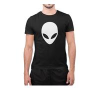 Alien Mask Outer Life Earth Mars Novelty Tumblr Style Cute Unisex T-Shirt (Black, 9/11 Yrs)