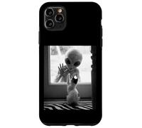 Alien Meet Cat UFO Creepy Aesthetic Cat Lover Men Women Kids Case for iPhone 11 Pro Max