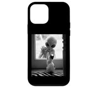 Alien Meet Cat UFO Creepy Aesthetic Cat Lover Men Women Kids Case for iPhone 12 mini