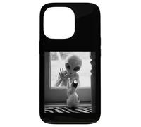 Alien Meet Cat UFO Creepy Aesthetic Cat Lover Men Women Kids Case for iPhone 13 Pro